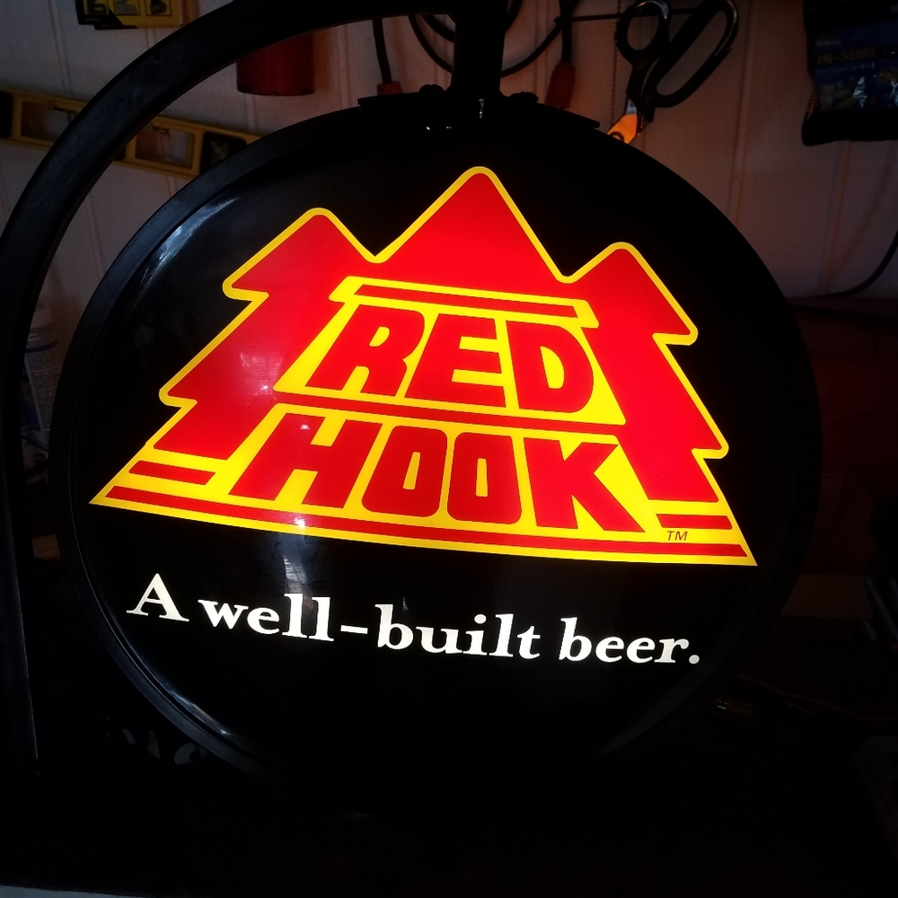 Red hook beer sign